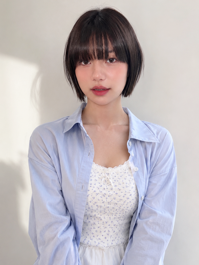 ぱっつんショート
